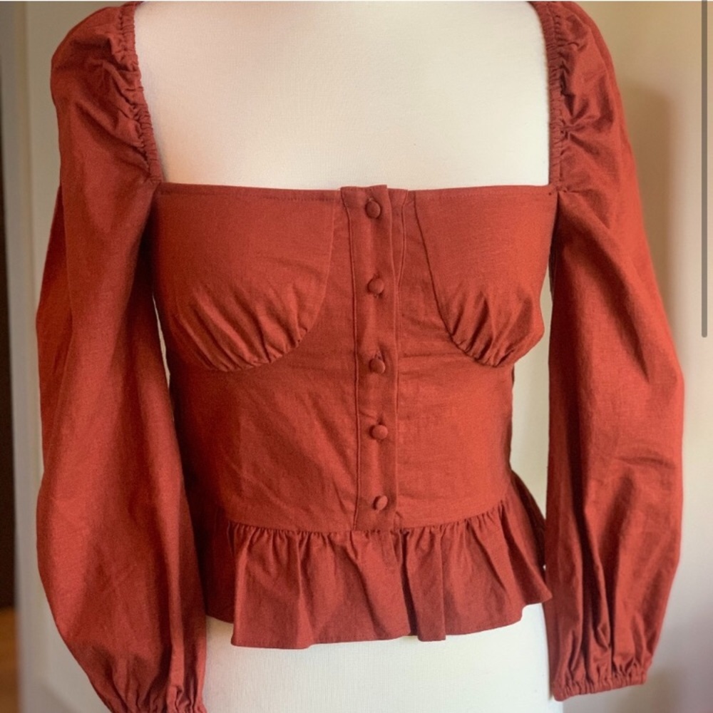 Majorelle peplum top new with tags